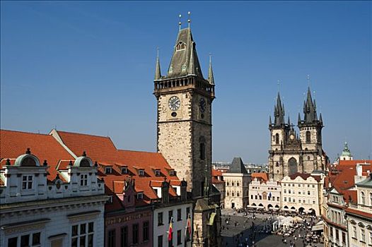老,市政厅,布拉格,捷克共和国,欧洲