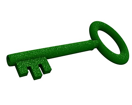 钥匙,绿色