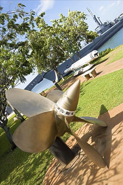 导弹,雕塑,公园,美国军舰,珍珠港,檀香山,瓦胡岛,夏威夷,美国