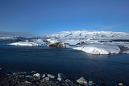 冰河,泻湖,杰古沙龙湖,冰岛