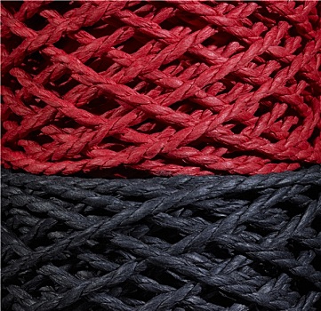 黑色,红色,细绳