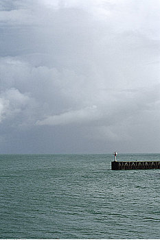 水,码头,雷岛,法国