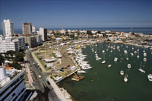 乌拉圭,全视图,航行,港口