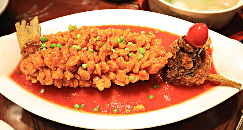 松鼠鱼,江苏省传统名菜_高清图片_全景视觉