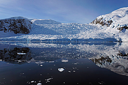 冰河,海边风景,雷麦瑞海峡,南极半岛,南极