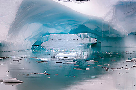 南极,艺术,拱形,冰山