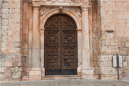 门,教堂,布尔戈斯,卡斯蒂利亚,西班牙