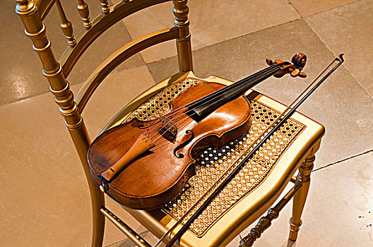 小提琴,椅子,维也纳,奥地利,欧洲