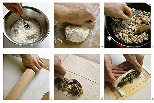 酥饼的制作过程图片