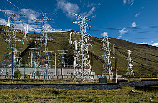 西藏,国道林芝电力输送