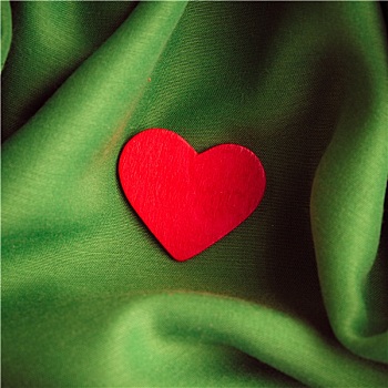 红色,木质,装饰,心形,绿色,折,背景