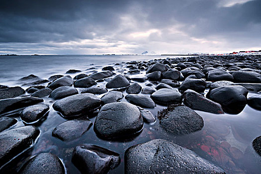 挪威,罗弗敦群岛,石头,海岸