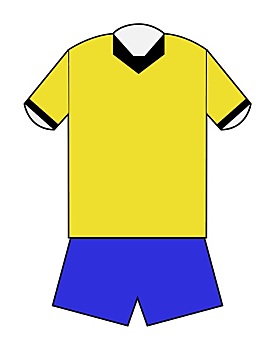 黄色,蓝色,足球装备