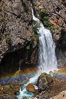 彩虹,瀑布,国家公园,土耳其