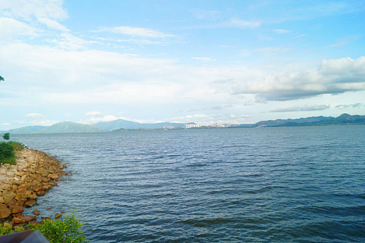 深圳湾海域风光