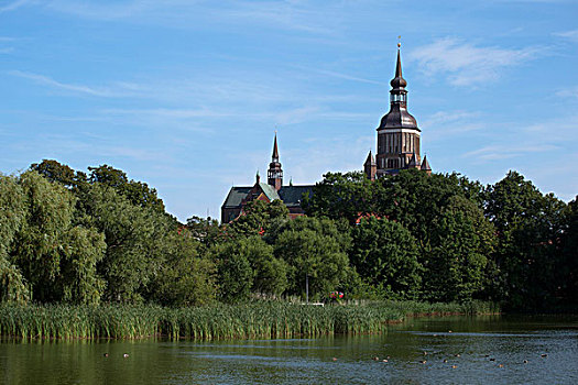 教堂,施特拉尔松,梅克伦堡前波莫瑞州,德国,欧洲