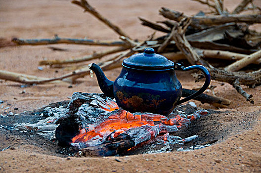 容器,茶,露营,阿尔及利亚,非洲