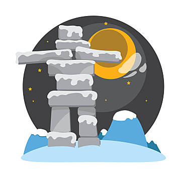 史前墓石牌坊,象征,矢量,插画