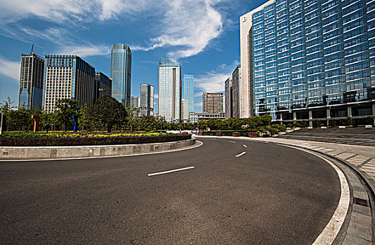 城市建筑与道路