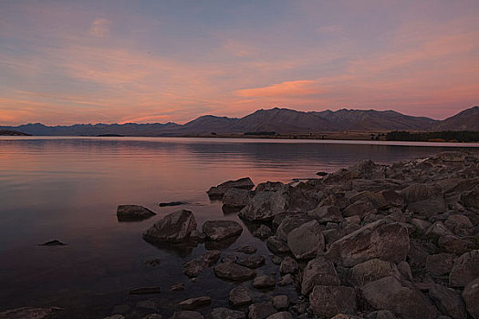 tekapu湖日落