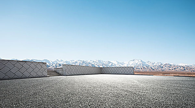 空路,白色,雪,山