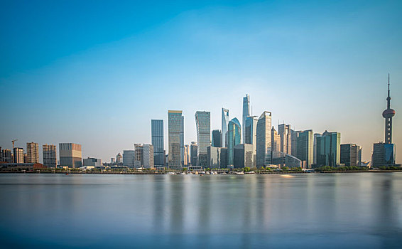 上海陆家嘴金融区现代建筑天际线