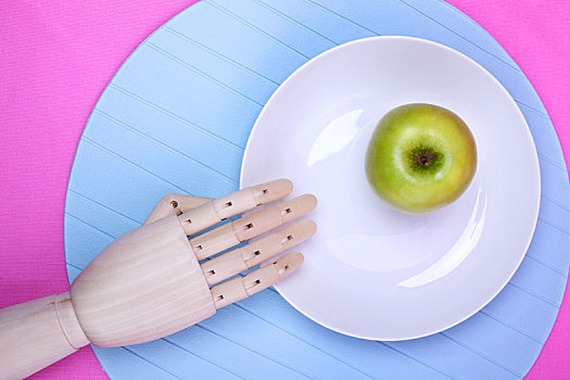 wooden,hand,model,apples