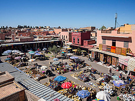 露天市场,历史,麦地那,玛拉喀什,摩洛哥,非洲