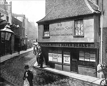 老,好奇,店,伦敦,1893年,艺术家