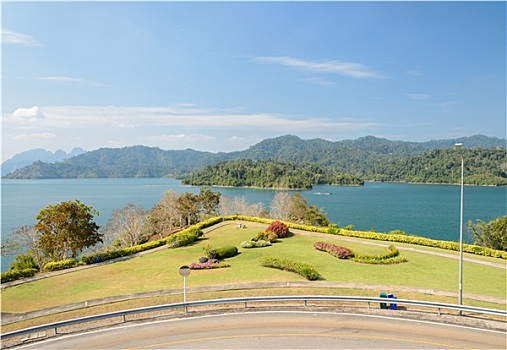 坝,苏拉塔尼,省,泰国