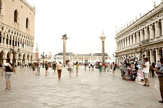 风景,上方,圣马可广场,威尼斯