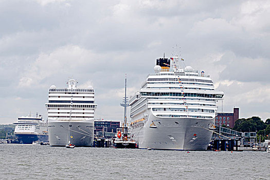 游船,管弦乐,左边,哥斯达黎加,基尔,港口,德国北部,欧洲