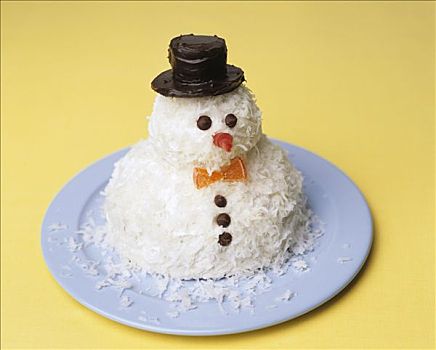 雪人,蛋糕