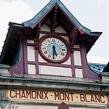 钟表,建筑,隆河阿尔卑斯山省,法国