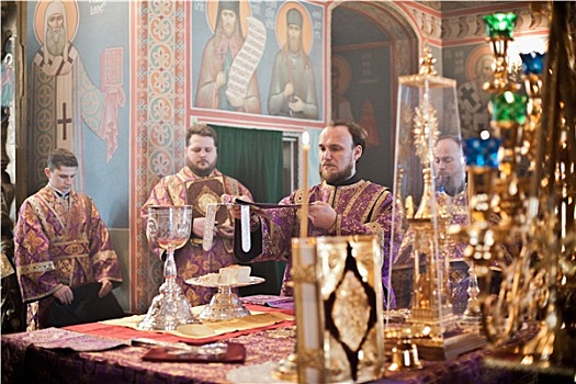 东正教,礼拜仪式,主教,水银,高,寺院,圣徒,莫斯科