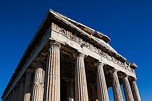 中心,希腊,雅典,古安哥拉遗址,庙宇