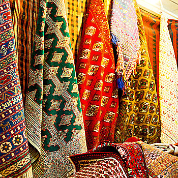 伊朗,围巾,市场,纹理,抽象,彩色,集市,配饰