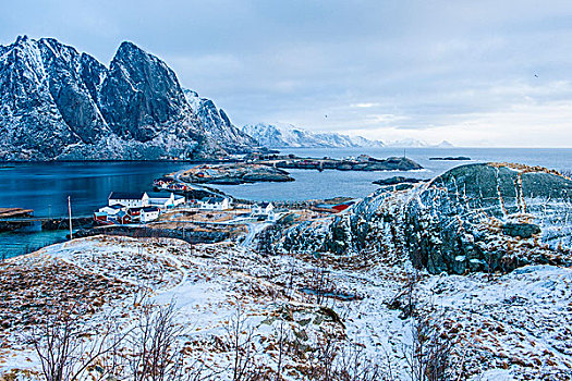 渔村,瑞恩,罗弗敦群岛,挪威