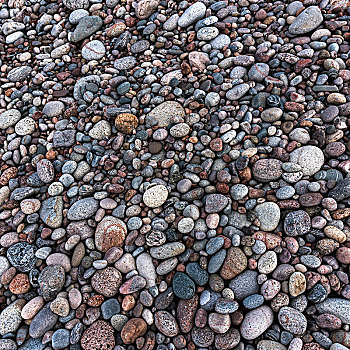 鹅卵石,海滩,宜人湾,布雷顿角岛,新斯科舍省,加拿大