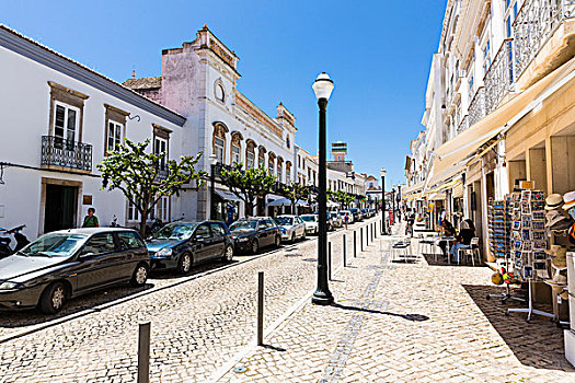 购物,道路,中心,塔维拉,阿尔加维,葡萄牙