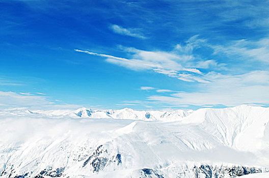 高山,雪