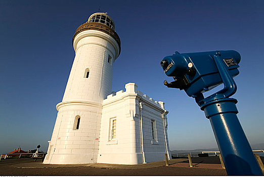 灯塔,取景器,岬角,拜伦湾,新南威尔士