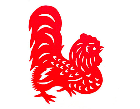 中国剪纸鸡