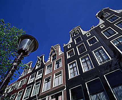 阿姆斯特丹,仰拍,山墙