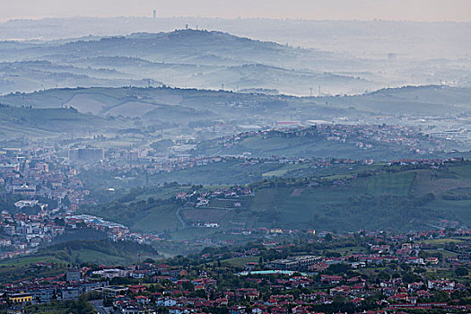 风景,圣马力诺,艾米利亚-罗马涅大区,蒙特卡罗,意大利