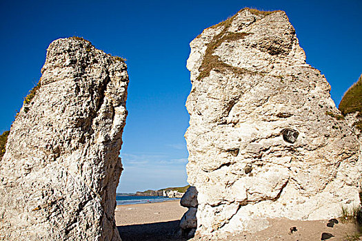 地标,岩石构造,海滩,北爱尔兰