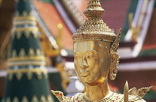 泰国,曼谷,玉佛寺,大皇宫,雕塑