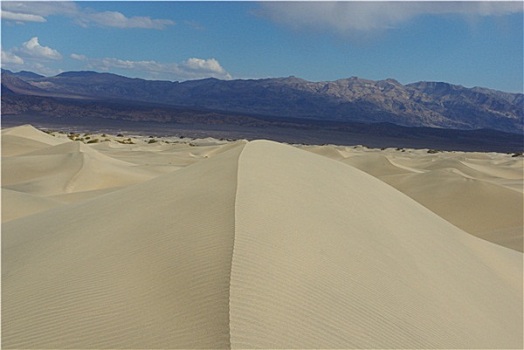 沙丘,沙漠,高山,死谷,加利福尼亚