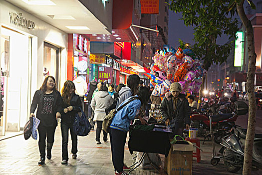 市区,城市,夜晚,广东,中国