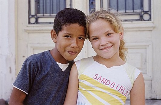 肖像,学童,西恩富戈斯,古巴